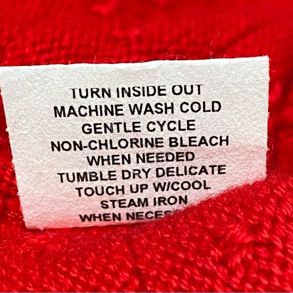Margaret Winters Red Lagenlook Sweater Cardigan XL Artsy Button Front Knit - Picture 7 of 8